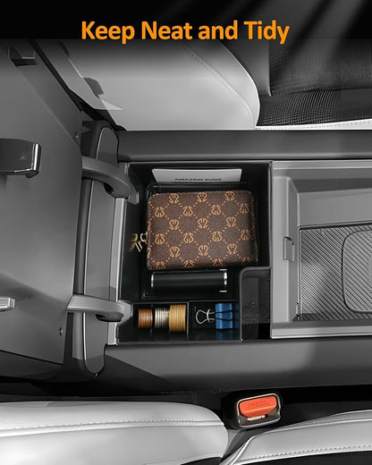 CDEFG for Kia EV9 2024 2025 2026 Center Console Organizer Tray for Kia EV9 Accessories Armrest Storage Box Insert Tray for EV9 Light, Light Long Range, Wind, Land, GT-Line Arm Rest Middle Organizer