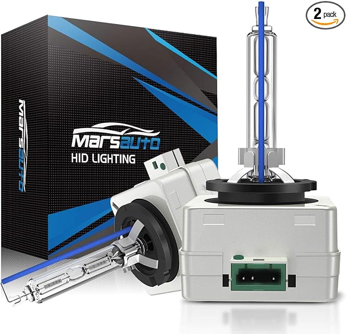 Marsauto D3S HID Bulbs, 35W Super Bright Xenon, 5000K Comfort Daylight HID Bulb(Not Halogen/Led Bulb), 5 Minutes Installation, Low/high Beam
