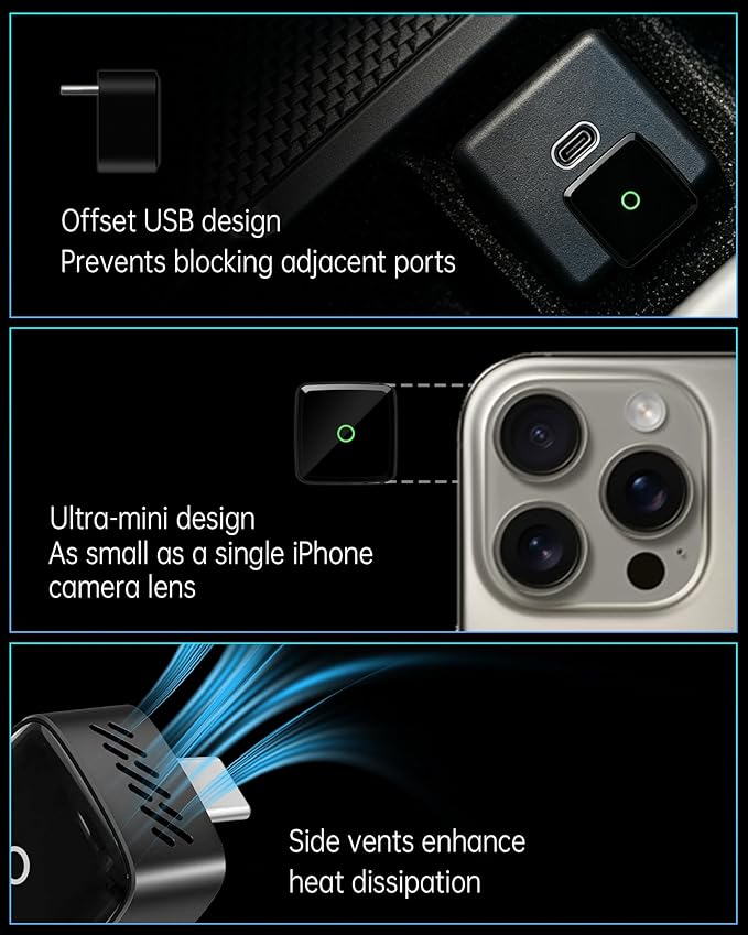 ONINCE Wireless CarPlay Adapter USB-C | Wired to Wireless Conversion | Plug & Play | Auto Reconnect | Low Latency for Factory CarPlay Cars