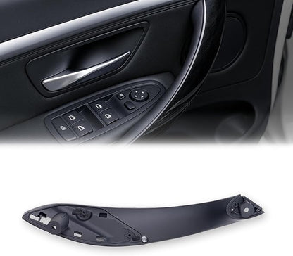 1PCS Door Handles Replacement for BMW 3 Series F30 4 Series F32 F80 F82 Inner Door Pull Strap Armrest Bracket Handle Kit Interior Trim, 2013-2018 320 328 330 335 2014-2019 428 435 (Front Right, Black)