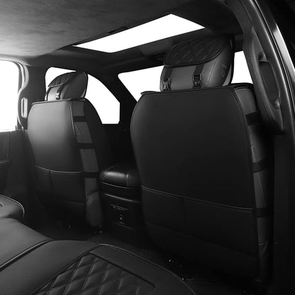 JOJOBAY Car Seat Covers for Dodge Ram,Fit 2009-2025 1500/2500/3500 HD Pick-up Truck,Crew,Regular,Quad,Mega Cab,Waterproof Synthetic Leather Seat Covers(2PCS-Front,Black)