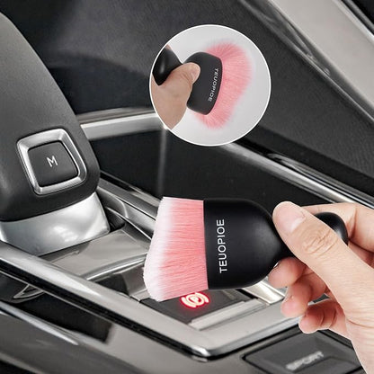 Car Interior Cleaning Brush, Car Duster Interior,Car Detailing Brush Dusting Brush,Car Interior Cleaning Tool, Auto Soft Hair Car Brush,Auto Interior Dust Brush for Air Vents(Pink White)
