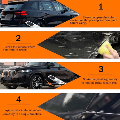 Car Touch up Paint(475 Black Sapphire Metallic) Compatible with BMW | Automotive Paint Pen for BMW 2/3/4/5/7/8/X1/X2/X3/X4/X5/X6/X7/XM/Z4/i4/i5/i7, Car Paint Pen Scratch Repair