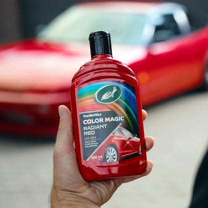 Turtle Wax 52711 Color Magic Car Paintwork Polish Restores Colour & Shine Red 500ml