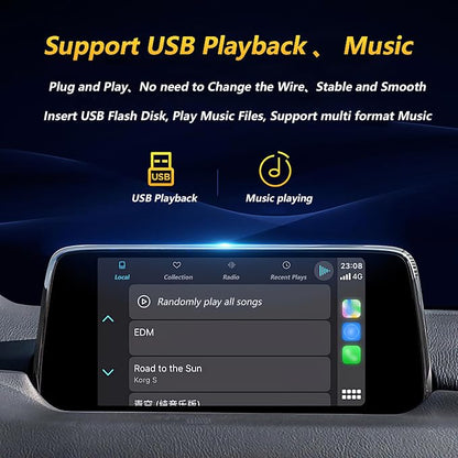 Mazda CarPlay and Android Auto Retrofit Kit, TK78-66-9U0C USB Hub Adapter for MZD Connect System, Compatible with Mazda3 2014-2018, CX-5 2015-2020, Mazda 2/6, CX-3/CX-8 2016-2019, CX-9/MX-5 2016-2020