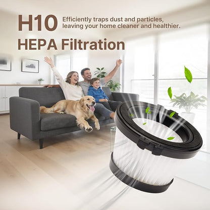 Shop-Vac S2 12V Handheld Vacuum Cordless, Dual-Speed Powerful Portable Car Vacuum Rechargeable, Wall-Mounted Lightweight Hand Vacuum for Home & Car, LED Light, HEPA Filter, Champagne Gold