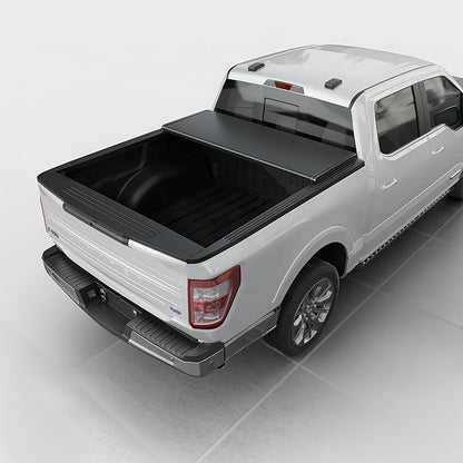 Toptiny Low Profile Hard Folding Truck Bed Tonneau Cover Fits 2015-2026 Ford F-150 6.5' Bed (78")