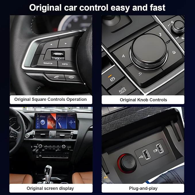 8 Core [4+64G] Wireless Carplay AI Box Android Auto Adapter, Qualcomm Android 13 Plug & Play, Compatible with 98% Vehicle Models, GPS Navigation/Voice Control/Bluetooth/Mirror Link