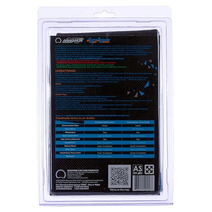 Nanoskin AUTOSCRUB Surface Prep Towel Fine Grade- Patented Clay Bar Replacement Tool to Remove Embedded Contaminants Before Wax & Coating | Safe for Painted Surface, Glass, Plastic, Metal & More, 12" x 12"