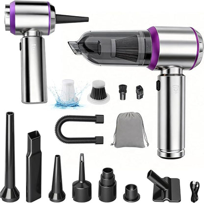 Cordless Handheld Car Vacuum, 22000PA Strong Suction Mini Vacuum, 100000 RPM Brushless Motor, 4-in-1 Portable Vacuum for Car Detailing, Pet Hair, Home, Office, Sofa, Carpet, Stairs, Couch
