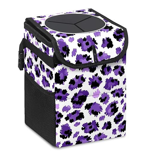 Car Trash Can – Multi-Purpose, Lightweight and Portable with Durable Water-Resistant Coating, No Installation Required, Practical and Ample Capacity, Variety of Colors.Tiger Pattern