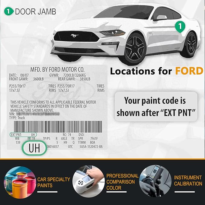Touch Up Paint for Ford Rapid Red(D4), Color Exact Match Auto Paint Repair Pen Fix Chips and Nicks Scuff