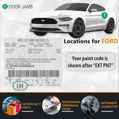 Touch Up Paint for Ford Rapid Red(D4), Color Exact Match Auto Paint Repair Pen Fix Chips and Nicks Scuff