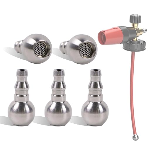 5-Pack Stainless Steel Foam Cannon Straw Ball, Universal Weighted Ball Fit for 5.9mm & 7.6mm Foam Cannons Straw - Dense Mesh Bottom, Silver