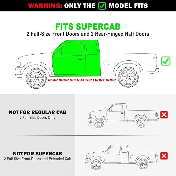APS Black Stainless Steel Running Boards Style Compatible with Ford Ranger Mazda B-Series 1999-2011 Super Cab 4-Door (Drilling Required) (Side Steps Side Bars) 6in Wide