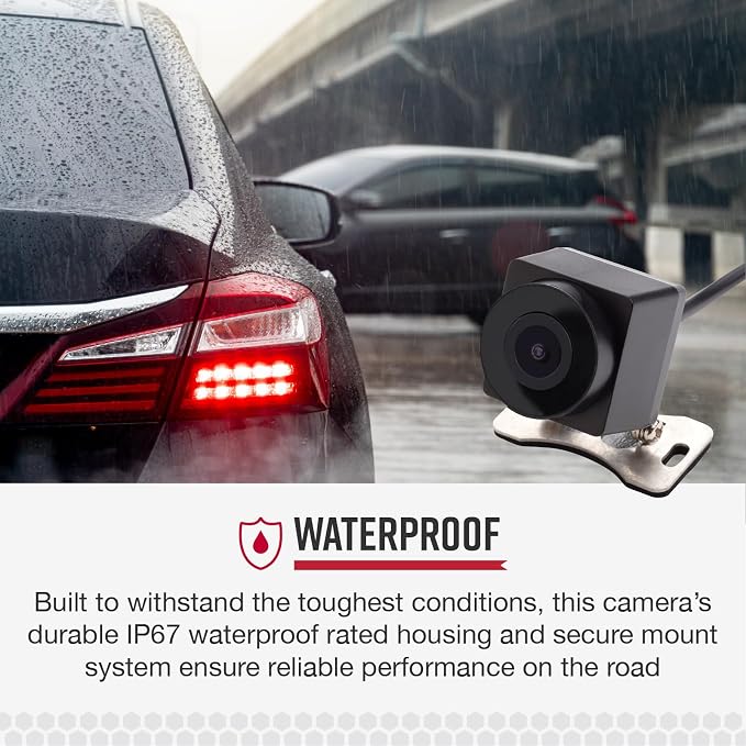 Cobra External-View Camera for SC Series Dash Cams, with Full HD Video, Flexible Mounting, Waterproof Design