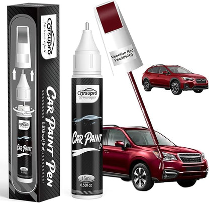 Venetian Red Pearl(H2Q) for Subaru Touch Up Paint Pen, 2 in 1 Car Scratch Remover with Pen Tip and Brush, Precise Color Match for Car Paint Scratch Repair, Quickly and Easily Fix Chips and Nicks