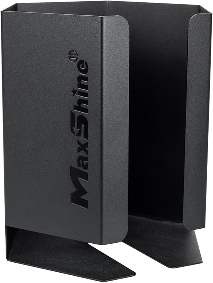Maxshine 5" Universal Foam Pads Holder (Mini) – Wall-Mounted Organizer for 6+ Polishing Pads – Compact, Durable & Anti-Corrosive – Space-Saving Design for Garage & Mobile Car Detailing