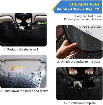 Funny Skeletons Windshield Sun Shade for Car Auto SUV Truck Foldable Front Window Sunshade Sun Visor Protector Block UV Rays Reflect Heat, 55" x 28"