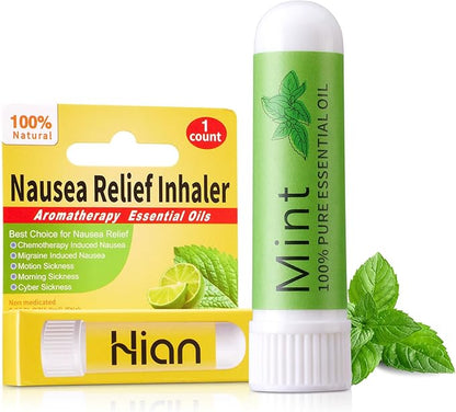 Hion Nausea Relief Inhaler-Mint, Natural Essential Oils Inhalers