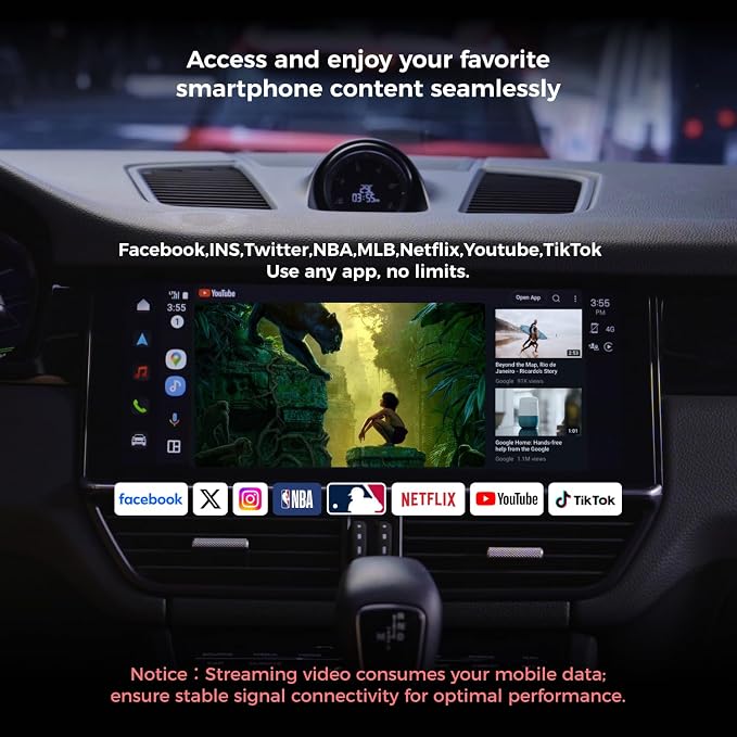 Android Auto Wireless Adapter Compatible with Samsung DeX,Wireless Android Auto Adapter Support YouTube, Netflix,Car Streaming Device,DeX Station, Desktop Experience for Car