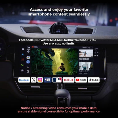 Android Auto Wireless Adapter Compatible with Samsung DeX,Wireless Android Auto Adapter Support YouTube, Netflix,Car Streaming Device,DeX Station, Desktop Experience for Car