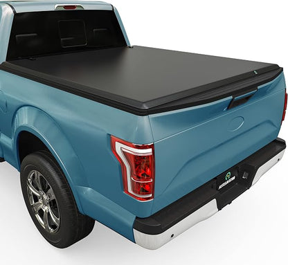AUTOSAVER88 Soft Tri-fold Truck Bed Tonneau Cover Fits for Ford F-150 F150 2015-2026 (Excl. Raptor Series) 6.5ft Bed