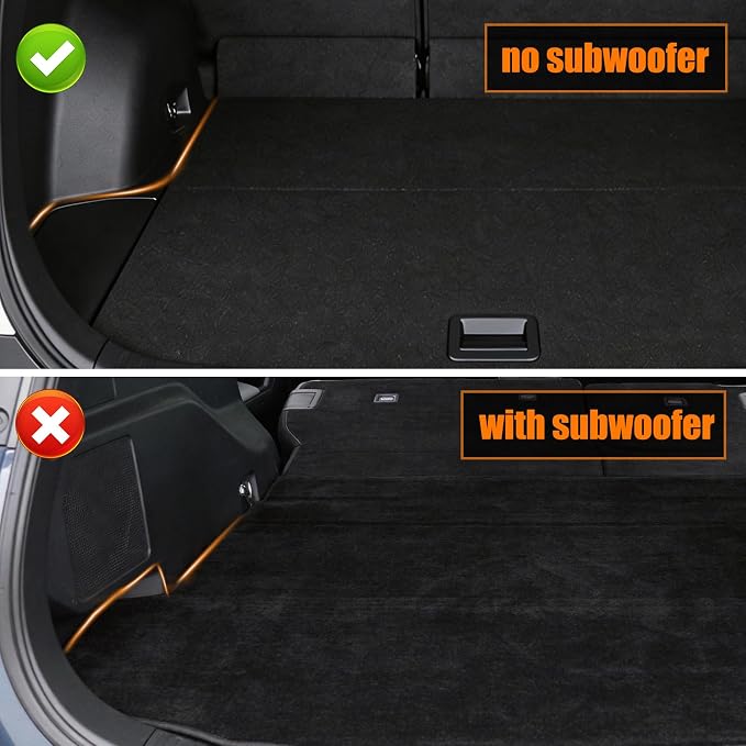 Auxko All Weather Floor Mats Cargo Mat with Backrest Mat for 2026 Toyota RAV4 Hybrid(Not for Phev)(Not for Cargo Area with subwoofer) All Season TPE Accessories Odorless Anti-Slip