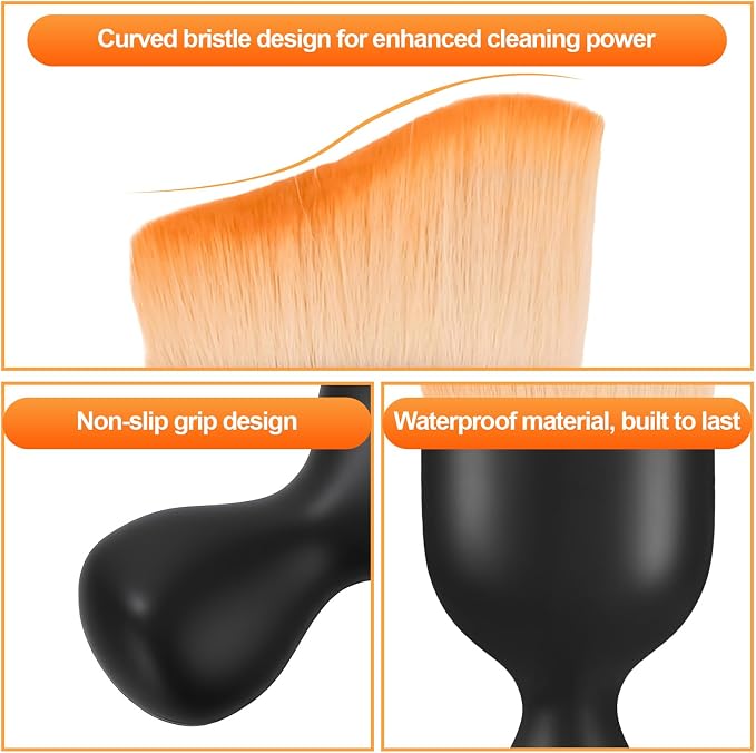 Car Detailing Brush, Soft Bristle Brush Suitable for Car Seats, Center Consoles, and Interior Air Vents, Car Interior Dust Sweeping Brush