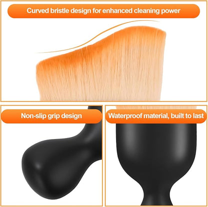 Car Detailing Brush, Soft Bristle Brush Suitable for Car Seats, Center Consoles, and Interior Air Vents, Car Interior Dust Sweeping Brush
