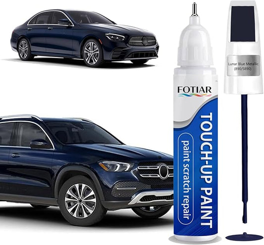 890 Lunar Blue Metallic Touch up Paint for Mercedes-Benz OEM Original Car Paint Scratch Repair Pen Two-In-One Quick & Easy Fix Car Scratch Remover for Nicks & Chips Repair