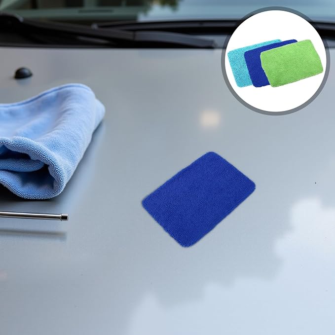 Car Window Cleaner Replacement Cloths 9Pcs Microfiber Pads for Windshield Cleaning Fog and Dust Removal Auto Cleaning Tool