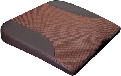 Allaboutsla Car Seat Cushion, Car Seat Cushions for Driving with Comfort Memory Foam - Sciatica & Back Pain Relief, Suitable for Car, Truck, Office Chair (Brown)