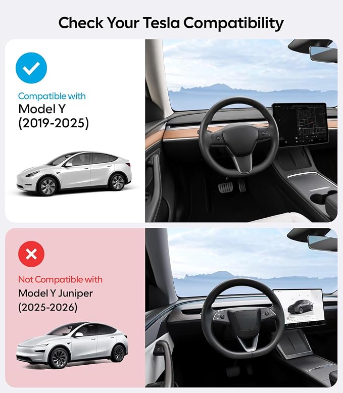 Wigoo Tesla Model Y Sunshade Roof [Never Sag, Nano Ice-Crystal Coatings] 3-Gen Heat Insulation Glass Roof Sun Shade, Accessories for Tesla Model Y 2020~2025, Black