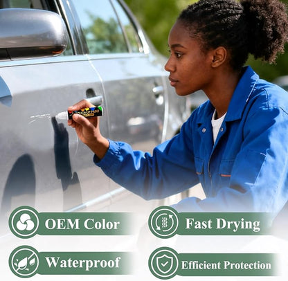 Magnetic Gray Metallic(1G3) Touch Up Paint For Toyota Exact Match-Chips and Nicks 2 in 1 Car Paint Pen Scratch Rapair for Avalon/RAV4/Camry/Corolla/Highlander/Prius/Sequoia/Sienna/Tacoma