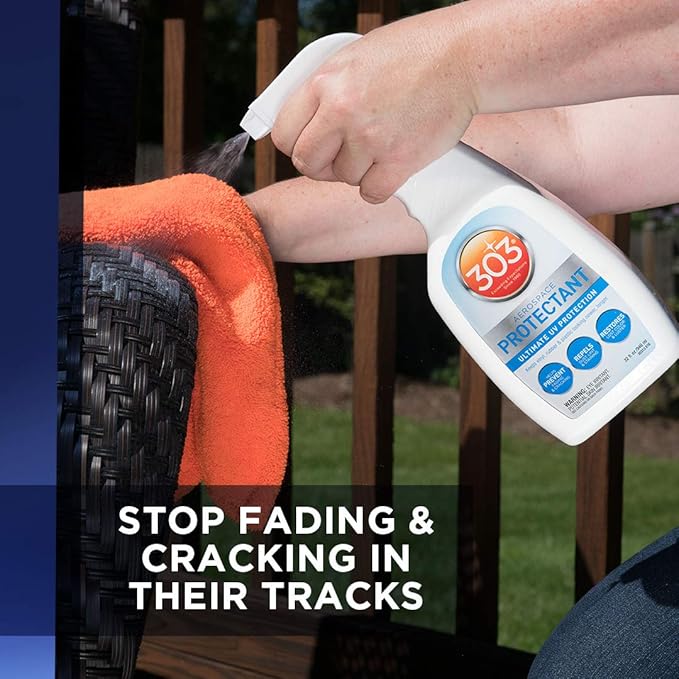 Provides UV protection while helping prevent fading, cracking, and discoloration.