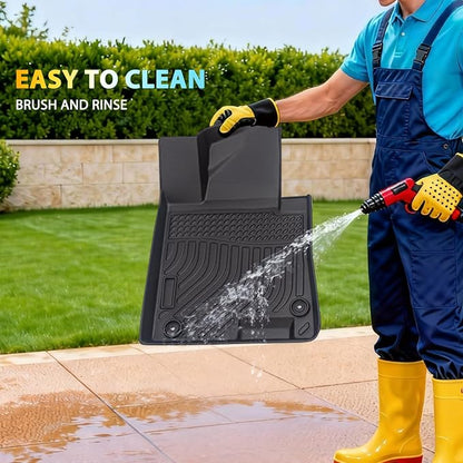 Floor Mats & Cargo Liner for kia k5 2021-2026 (Only FWD Models) & Hyundai Sonata 2020-2026, All-Weather TPE Custom Fit Car Liners Accessories, Full Coverage Anti-Slip 1st & 2nd Row & Trunk Mat