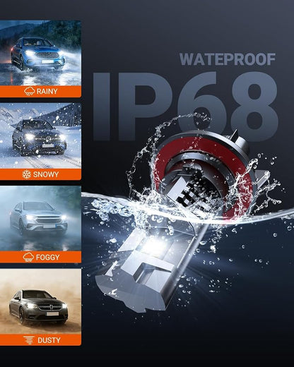 SEALIGHT 9007/HB5 Fog Lamps 80,000LM 130W Wireless for ATVs & Powersports, 2026 Version 99% Compatibility, 9×Brightness S7S Series Wireless 9007 Lamps 10 Years Lifespan- Pack of 2