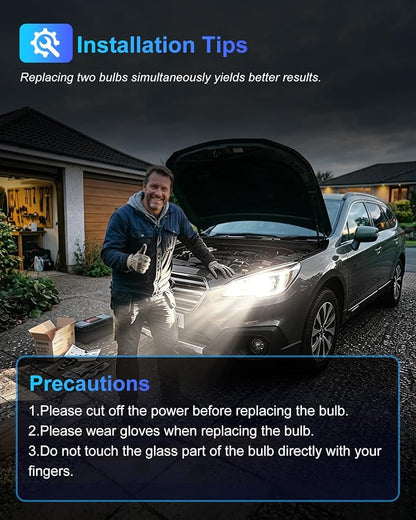 H11 Halogen Headlight Bulbs, Standard High Beam or Low Beam or Fog Light Bulb, DC 12V 55W 5000K,4000 Lumens,White Headlight Bulbs,Head Light Bulbs for Car,High Brightness Headlight Bulb, Pack of 2