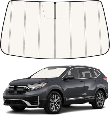 Windshield Sun Shade for Honda CRV 2017-2022, Front Window Visor Accessories, Folding Design Blocks Heat & UV Rays Maintain Cool Interior and Save Space