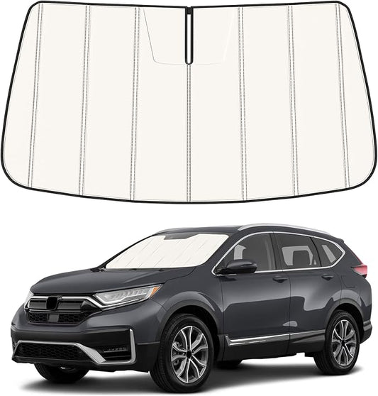 Windshield Sun Shade for Honda CRV 2017-2022, Front Window Visor Accessories, Folding Design Blocks Heat & UV Rays Maintain Cool Interior and Save Space