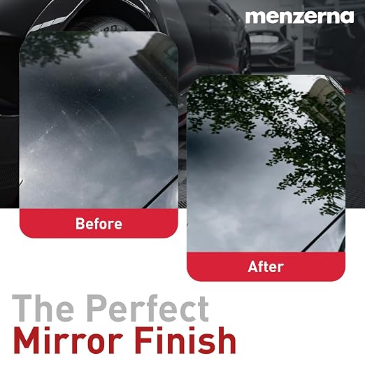 menzerna High Gloss Swirl Remover Kit I Car polishing Set with Menzerna Super Finish 3800 (8oz) and 3.5 Inch Polishing Pad I Brillant Gloss Kit for All Types of Vehicles