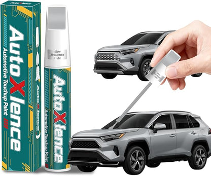 1D6 Silver Sky Metallic Touch Up Paint Compatible with Toyota Car Paint Pen Scratch Repair Automotive Scratch Remover Fix Exact Color Match
