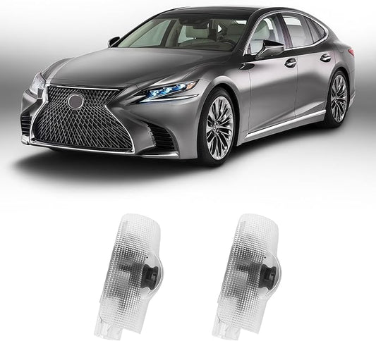 2pcs Car Door Lights Logo Projector, F-Sport Logo Compatible with LS/ES/is/LX/RX/GS/GX/RC/UX, No Fade HD LED Car Welcome Projector Lights, 3D Ghost Shadow Puddle Light(for F-Sport)