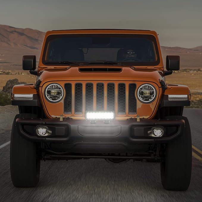 Nilight LED Light Bar 9Inch 54W 3600LM Spot Off Road Driving Lamp Super Bright Waterproof Fog Work Lighting for Trucks SUV ATV UTV Pick-up Boat Tractor 4x4 Van Camper