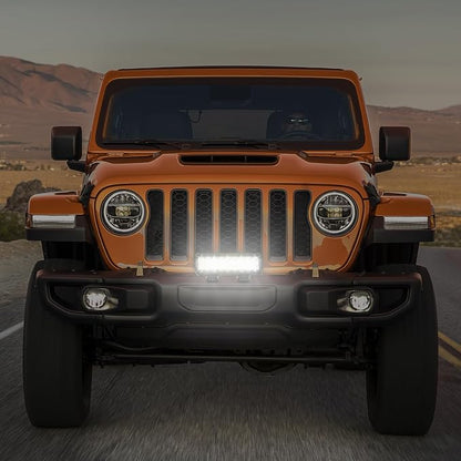 Nilight LED Light Bar 9Inch 54W 3600LM Spot Off Road Driving Lamp Super Bright Waterproof Fog Work Lighting for Trucks SUV ATV UTV Pick-up Boat Tractor 4x4 Van Camper
