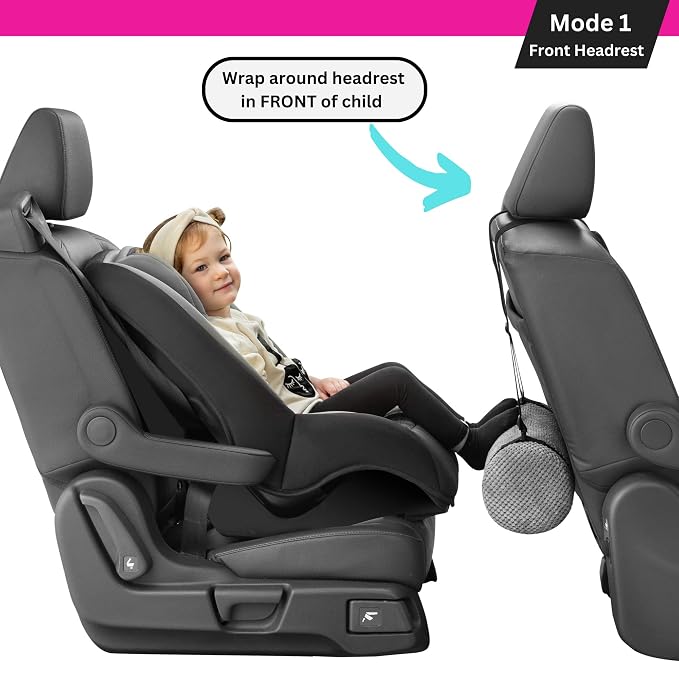 Swanoo, Car Seat Foot Rest for Kids Car Seat Accessories Leg Rest for Car Seat Kids Car Foot Rest with Extra Long Straps Adjusts to Any Carseat Or Toodlers Booster Seat by SWANOO, Grey, 1.0 Count