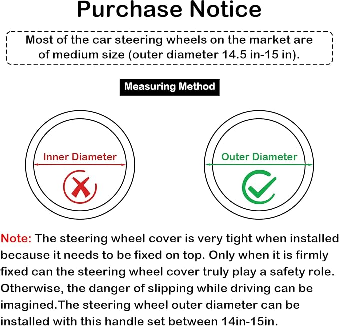 Red Embroidery Butterfly Car Steering Wheel Cover,14.5-15 Inch Universal Leather Covers Breathable Anti-Slip Odorless Steering Wheels Accessories for Men Women