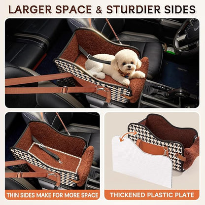 TKYZ Center Console Dog Car Seat,Pet Puppy Car Seat,Middle Console Dog Armrest Booster Seat for Small Dogs