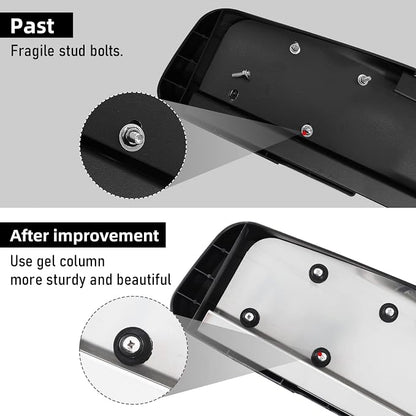 COMNOVA 6 Inch Running Boards Compatible with 19-26 Chevy Silverado 1500 Crew Cab, 20-26 Silverado/Sierra 2500HD 3500HD Crew Cab, Step Bar Running Board for Silverado, Including in 8 Brackets.